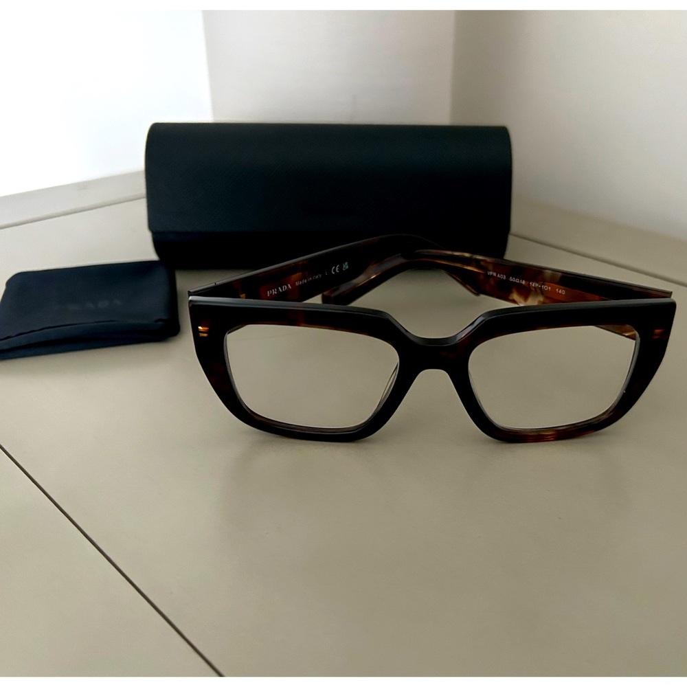PRADA Women’s PR A03V Havana Magma Prescription Glasses